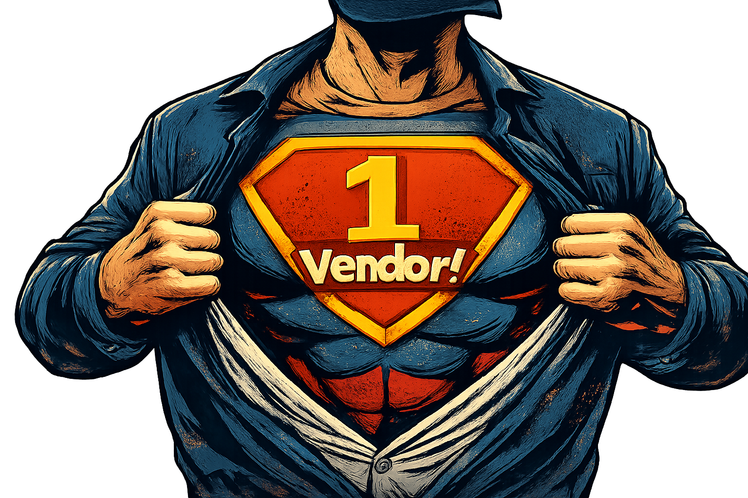 Facility manager reviewing a single service contract