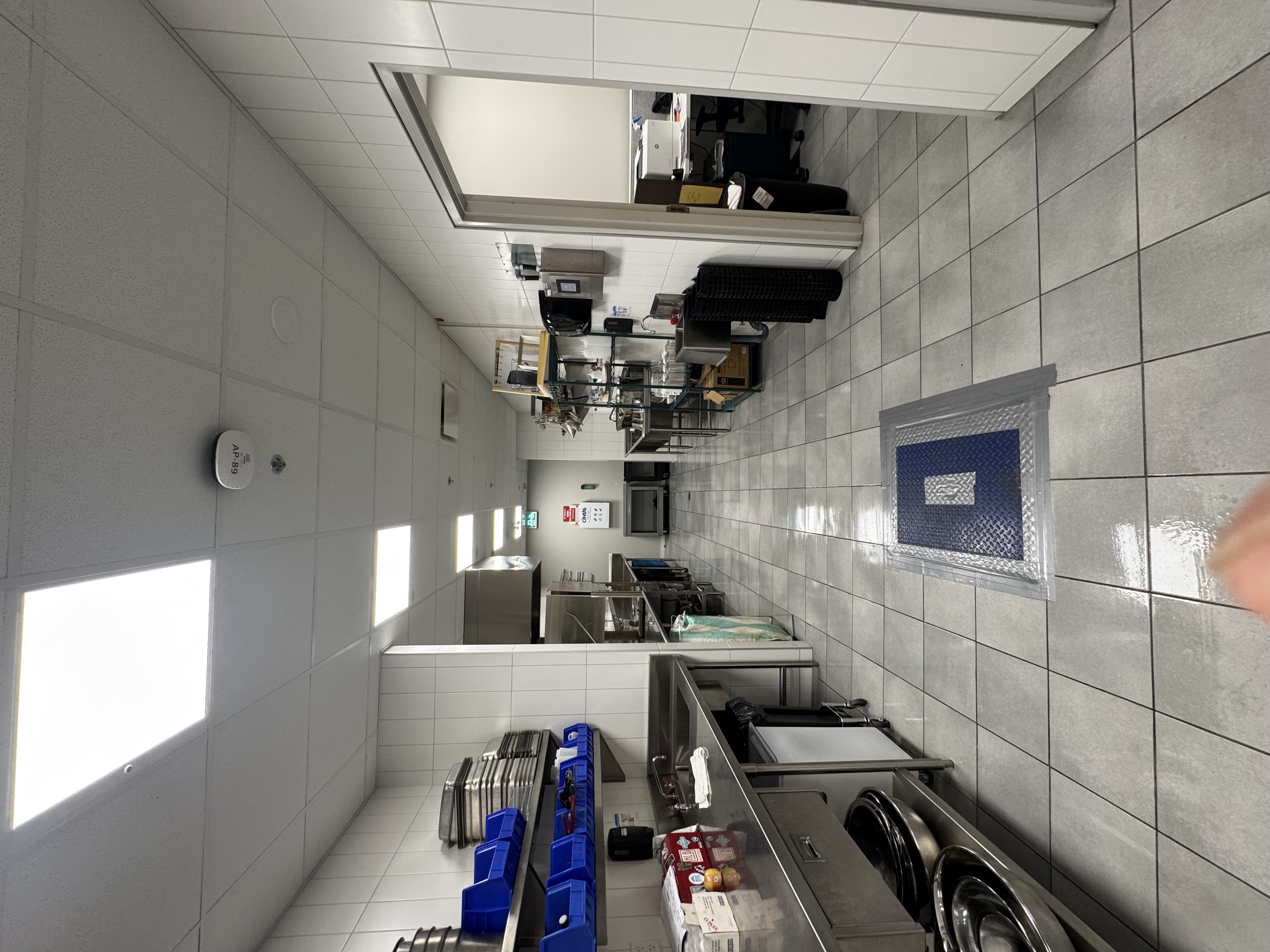 Back-of-house corridor