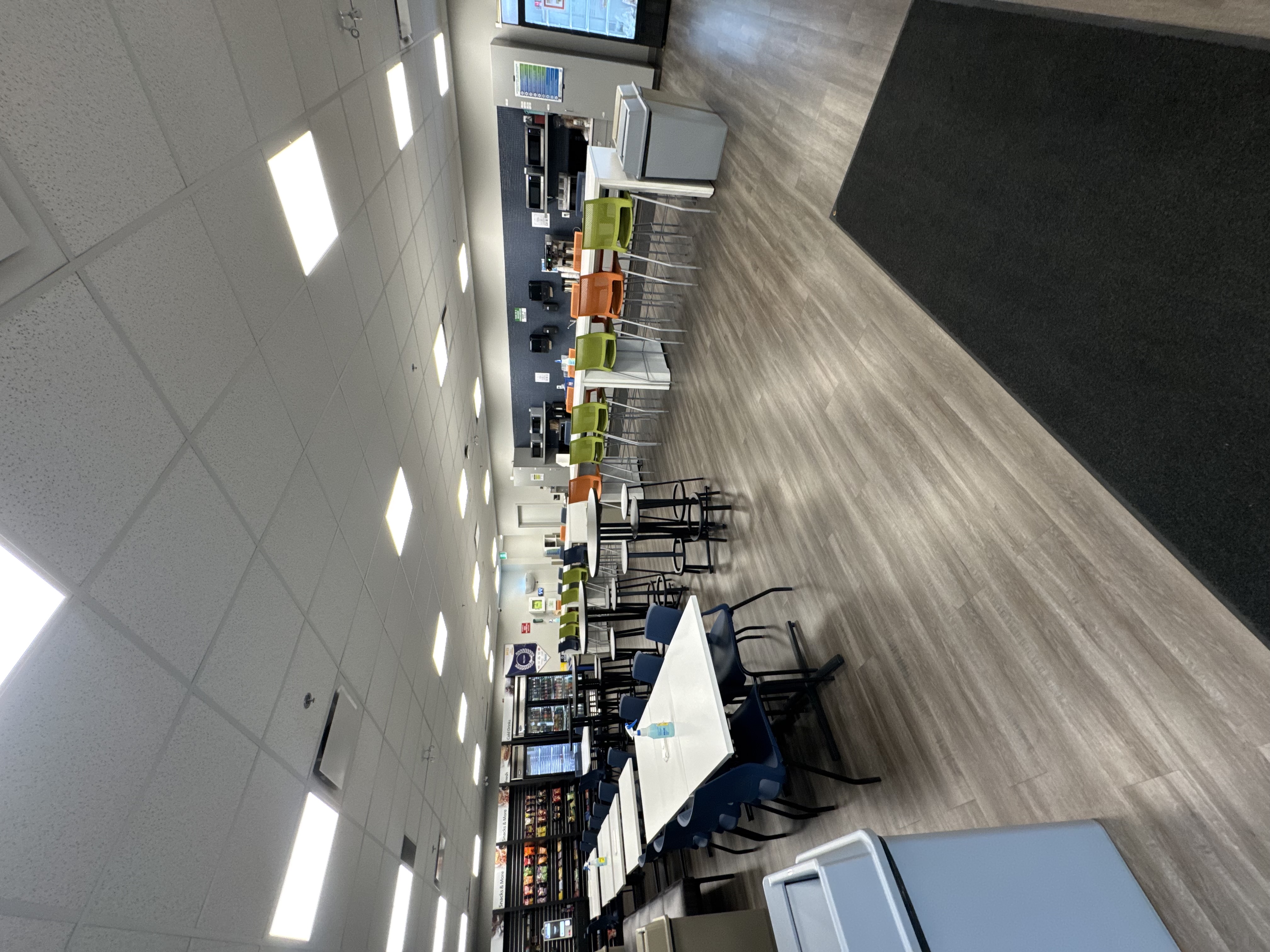 Clean staff breakroom