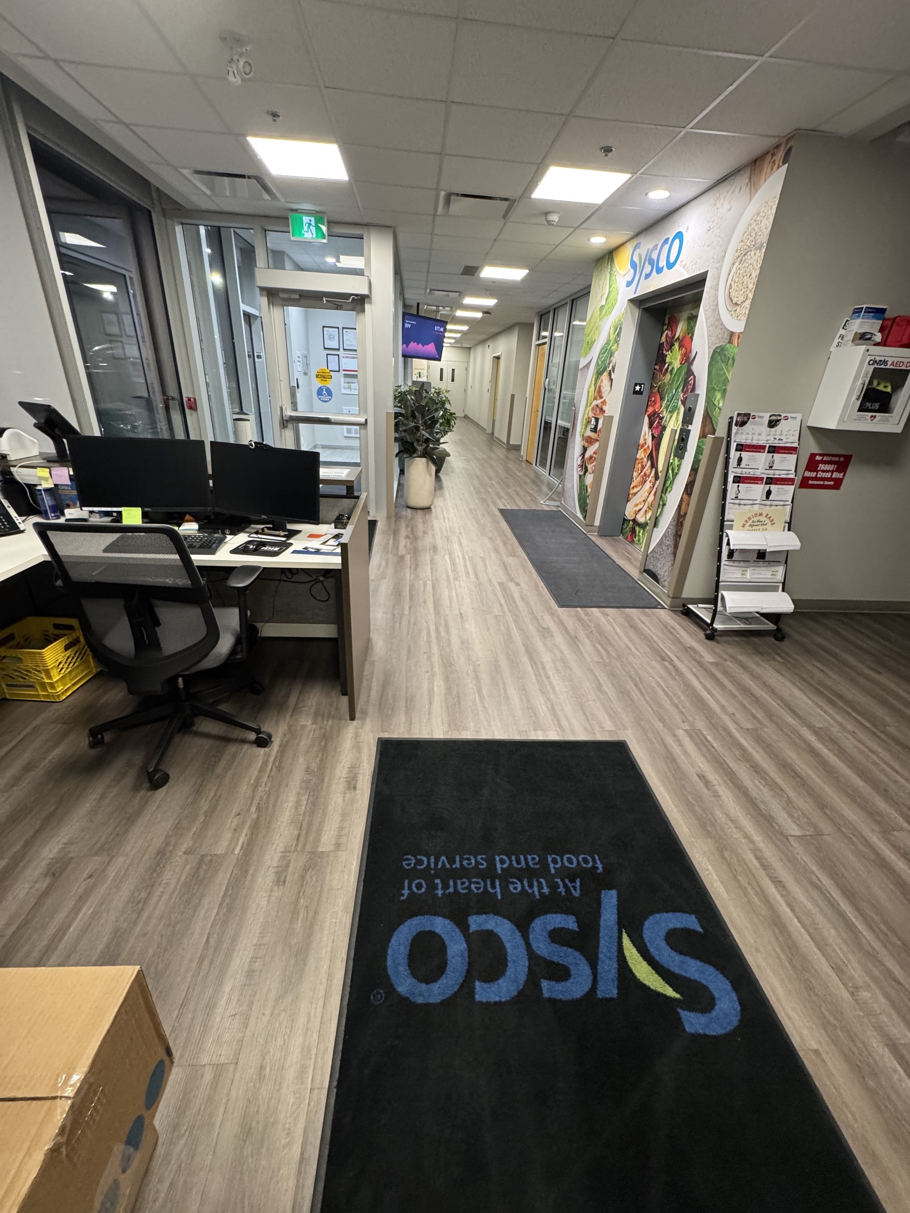 Clean reception area