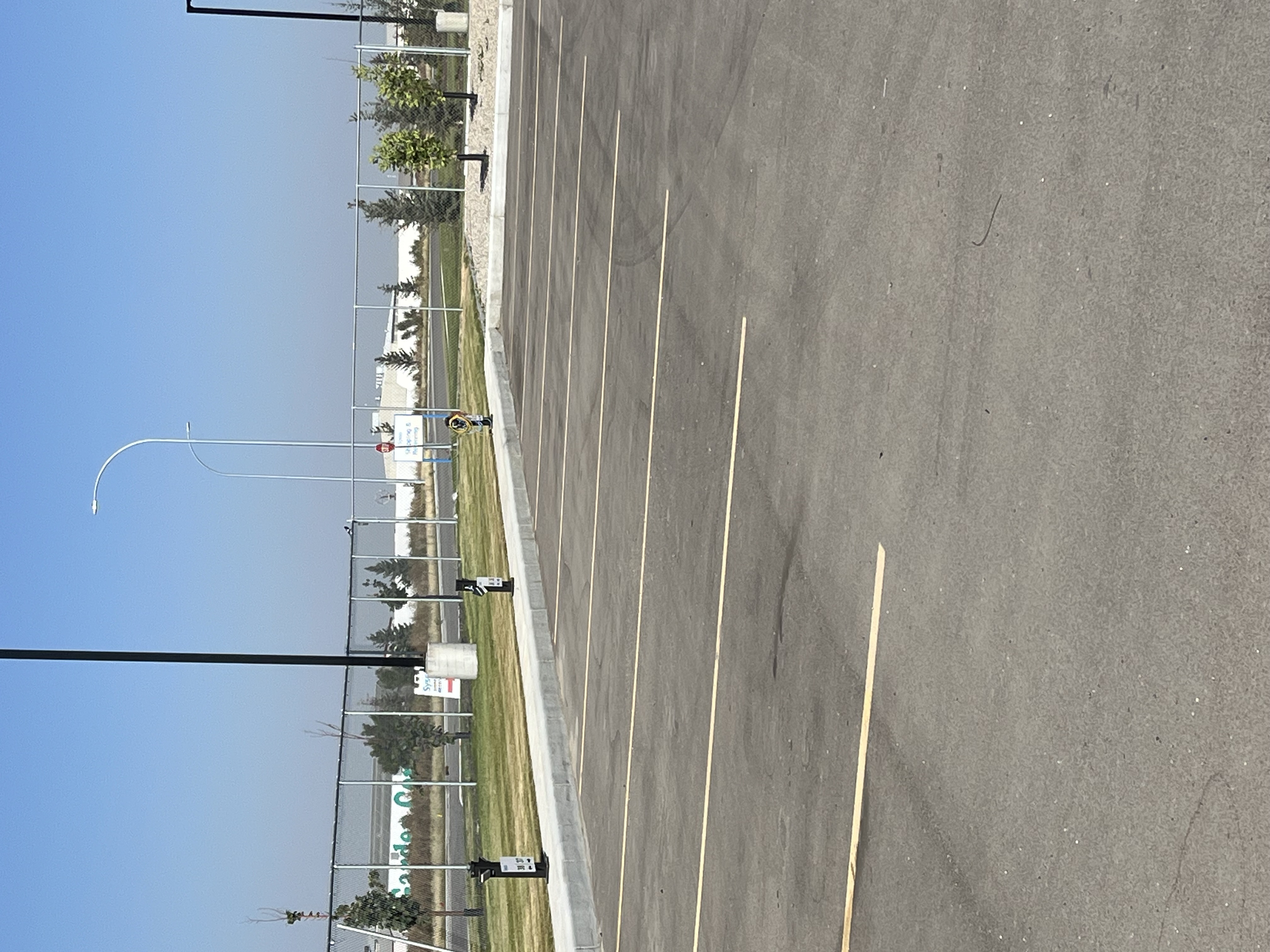 Clean, litter-free truck yard and parking lanes