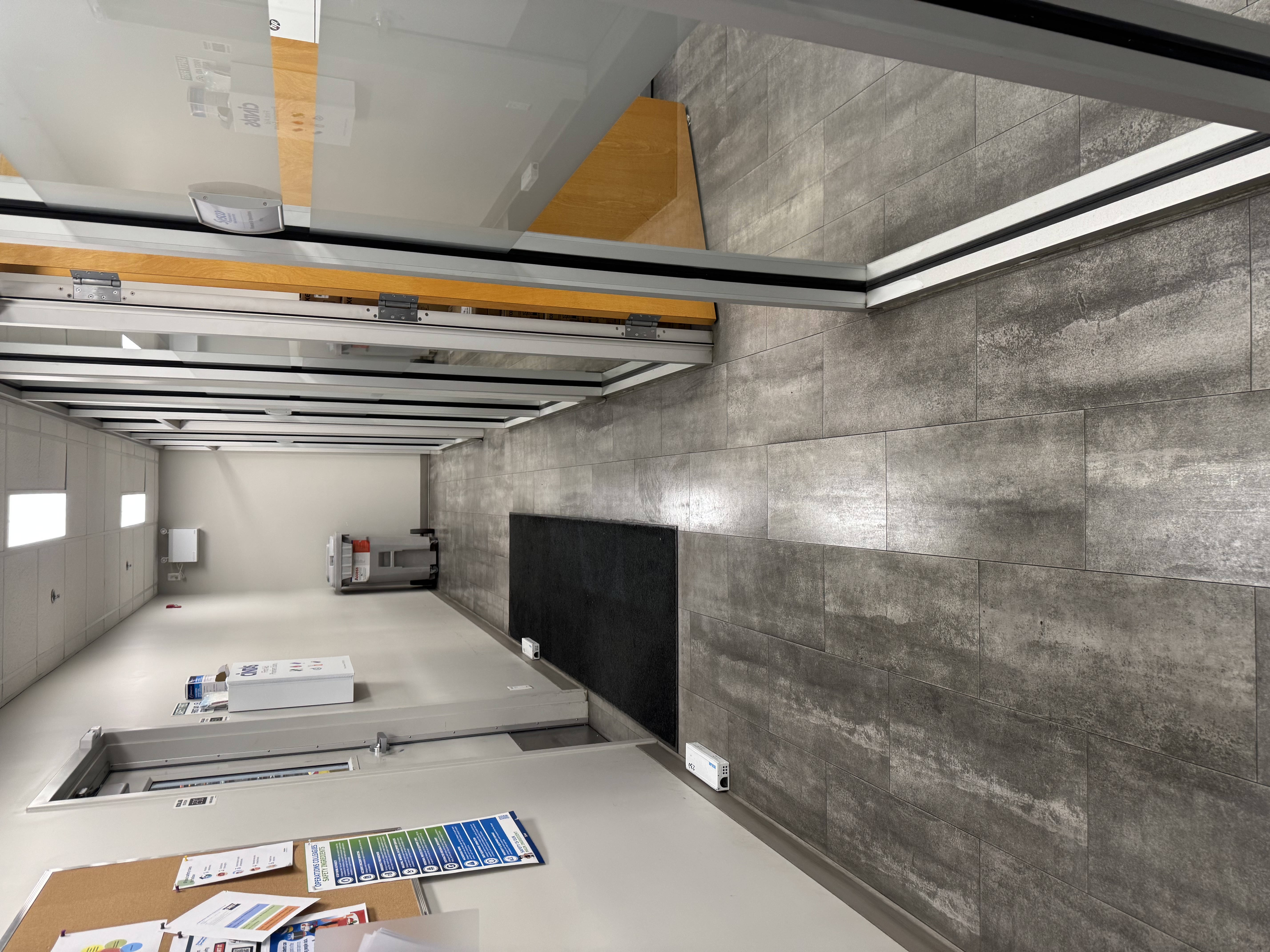 Clean warehouse corridors and floors